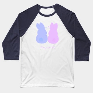 Bunny couple Baseball T-Shirt